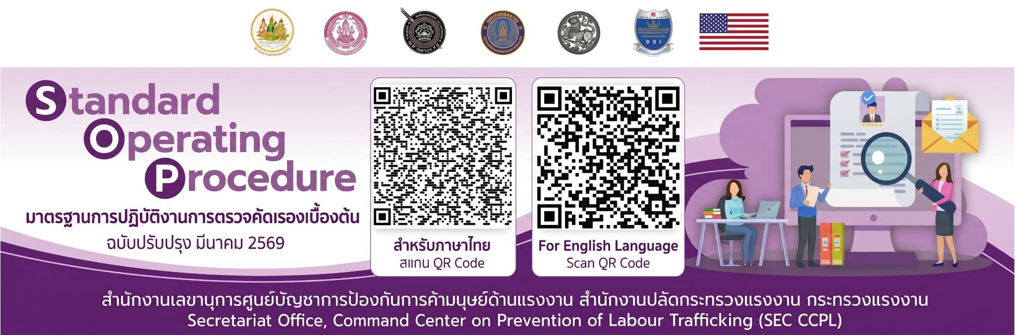 มาตรฐานการปฏิบัติงาน (SOP) การคัดกรองเบื้องต้นการบังคับใช้แรงงานหรือบริการ ของกระทรวงแรงงาน ฉบับล่าสุด!!! 
